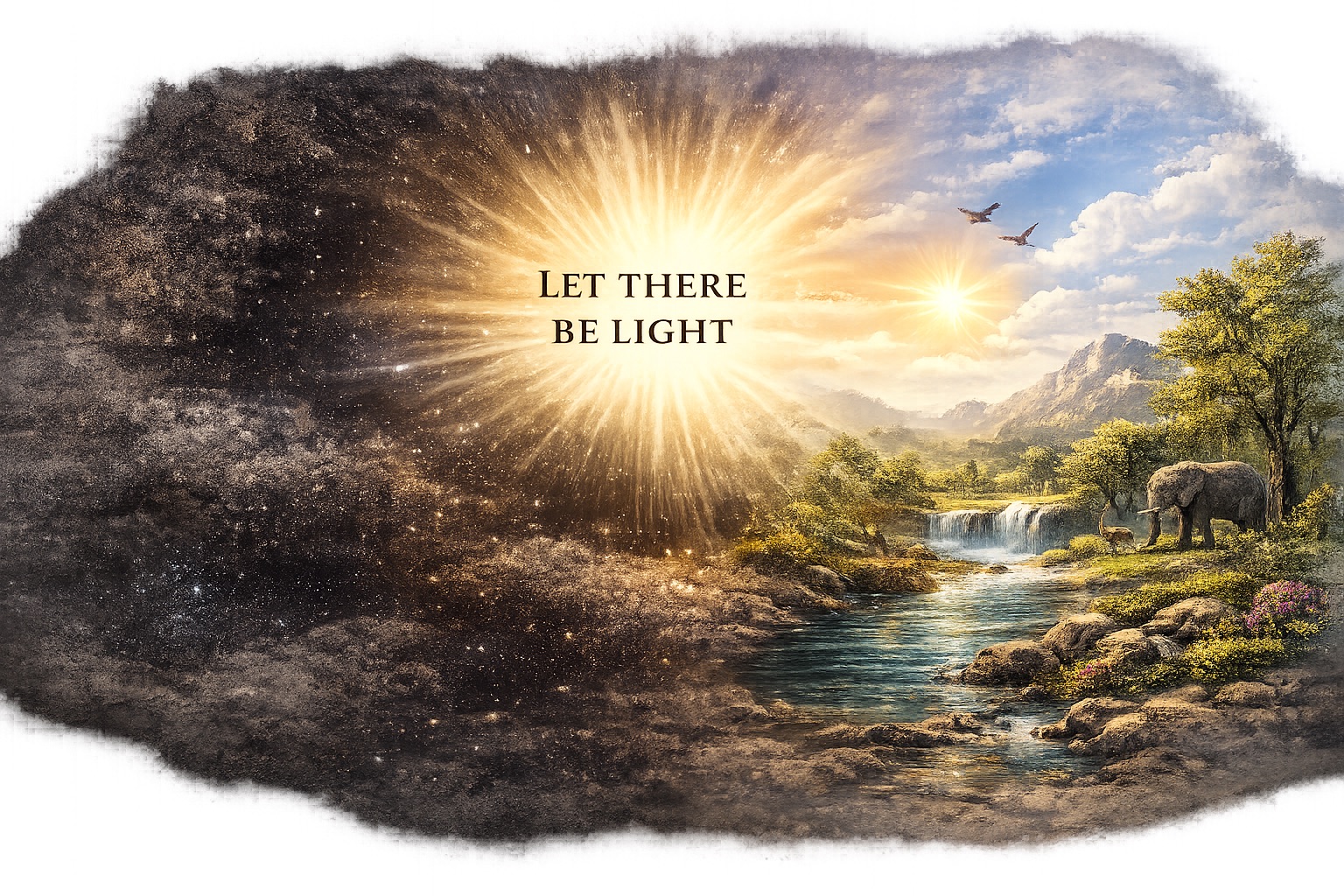 Inspirational image with warm light