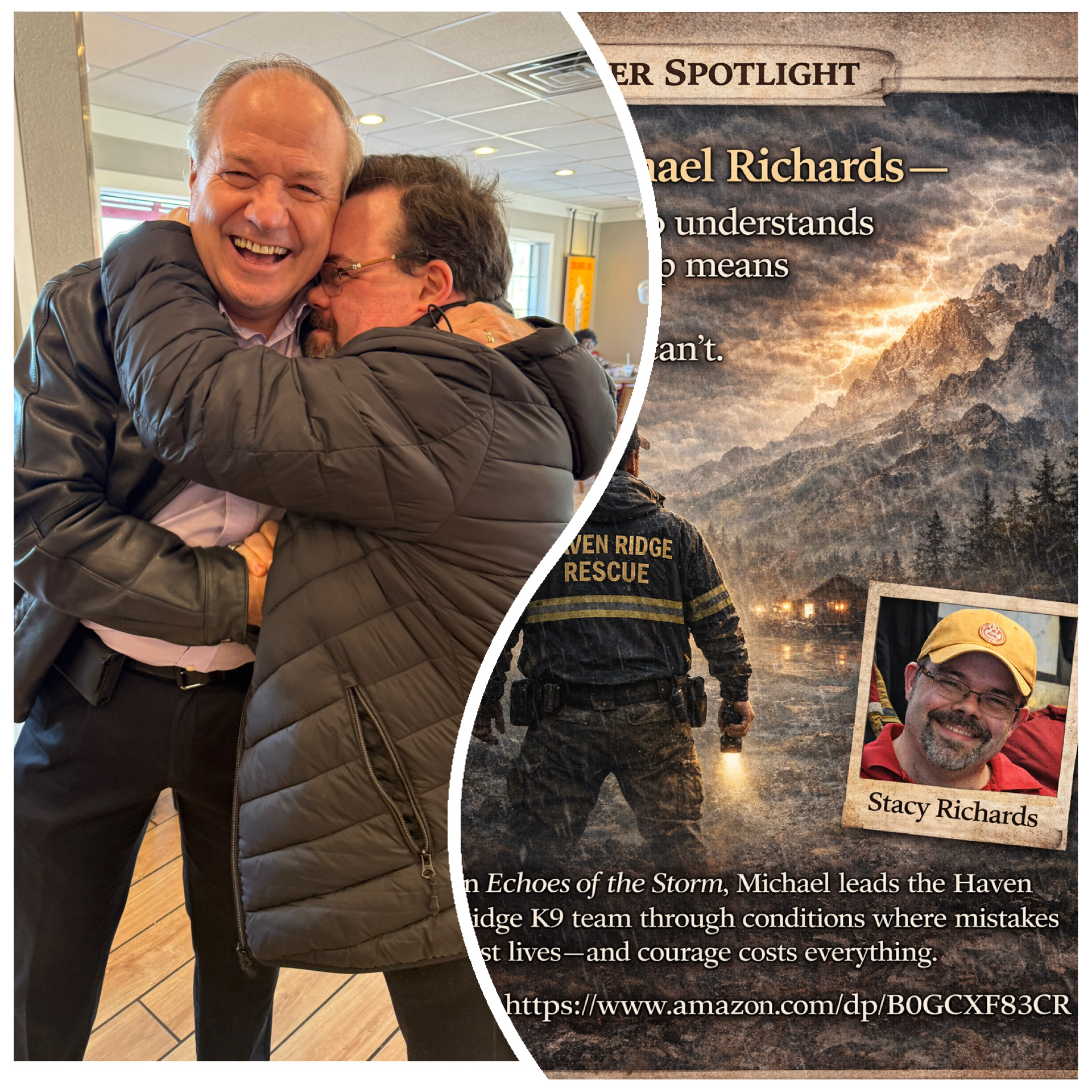 Michael Richards and Thor - protagonists of Echoes of the Storm